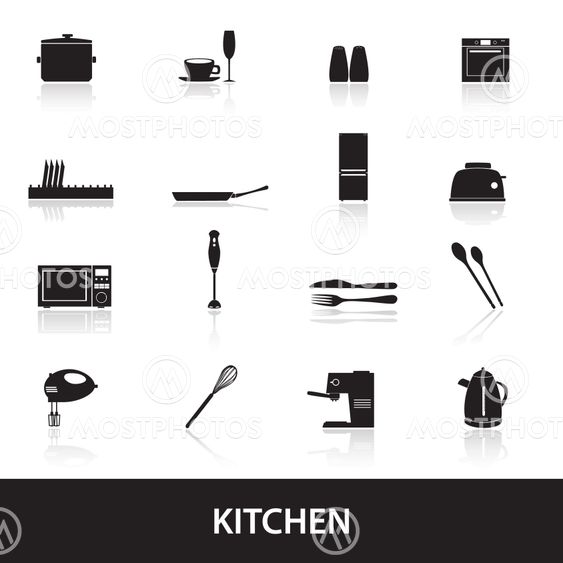 home kitchen icon eps10