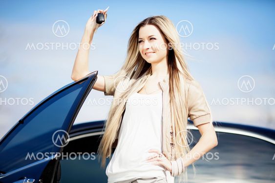 Girl with car
