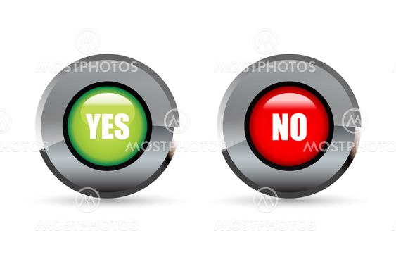 yes and no button