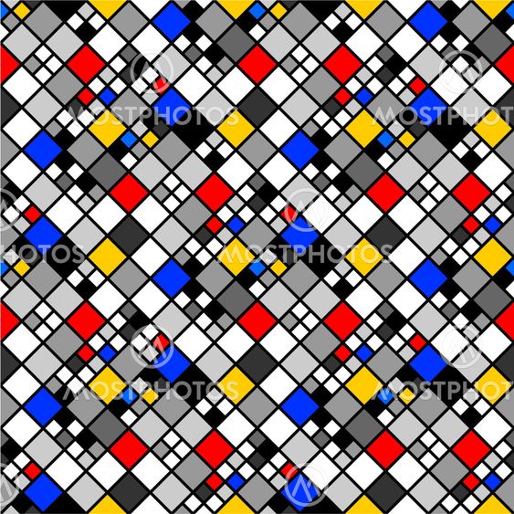 Design seamless colorful mosaic pattern. Abstract diamond...