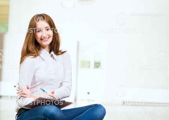 Portrait of an attractive woman