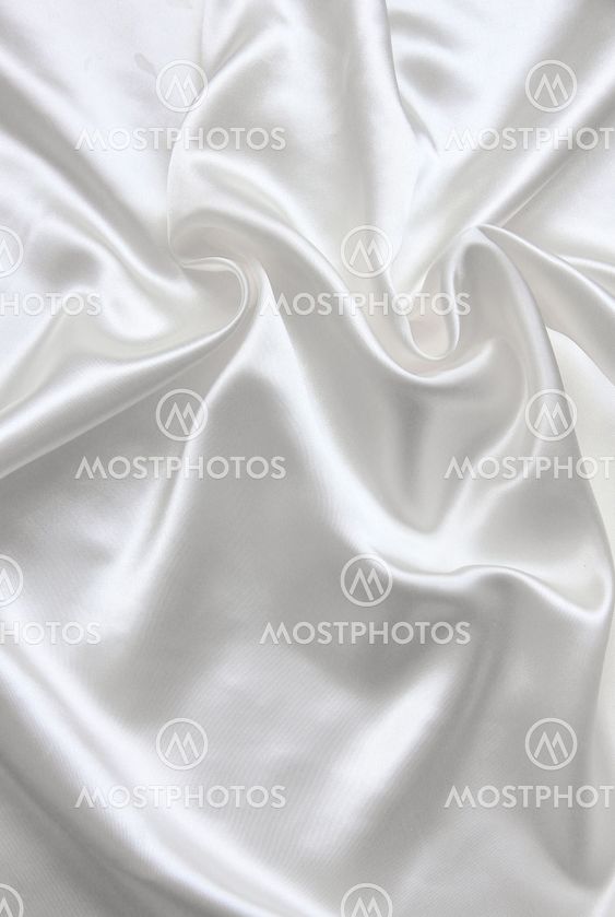 Smooth elegant white silk