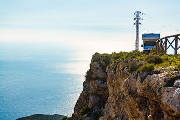Caravan on coast in Spain