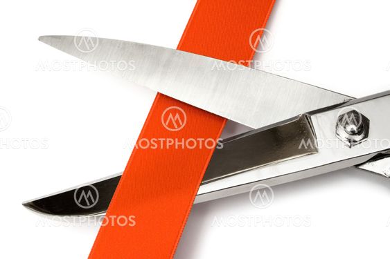 Cutting Red Ribbon