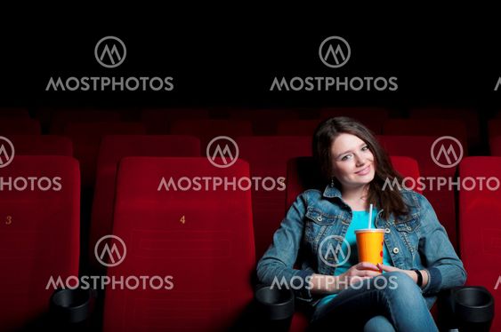 woman in cinema