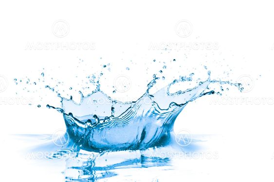 blue water splash