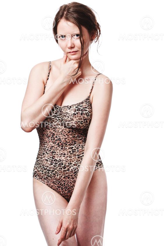 Pretty woman in underwear