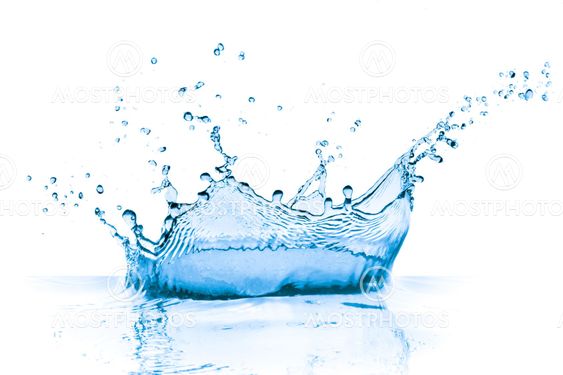 blue water splash