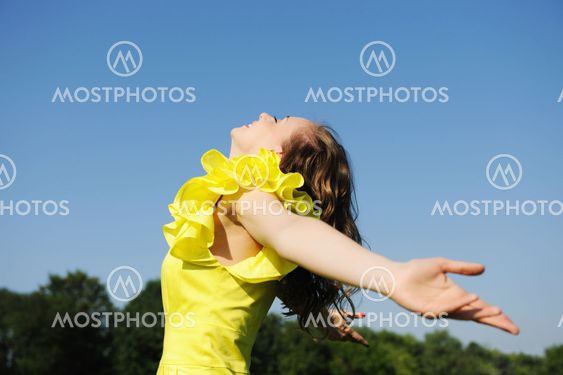 Carefree girl