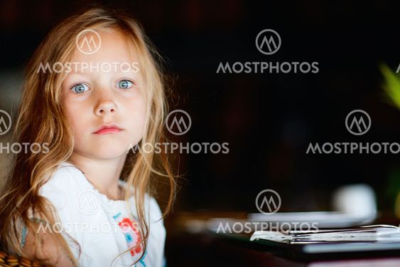 Adorable blonde little girl