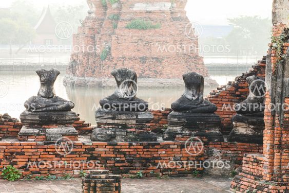 Buddha statues and Floods