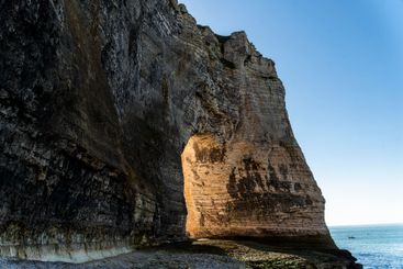 Beautiful seaside landscape of cliffs on the Normandy...