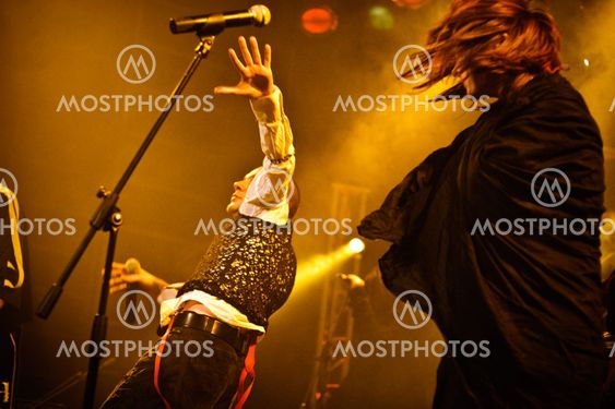 MOSCOW - MARCH 9: Razoom band performs at OTV2 live show on March 9, 2009 in Moscow, Russia