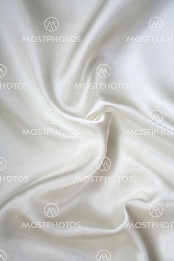 Smooth elegant white silk as background