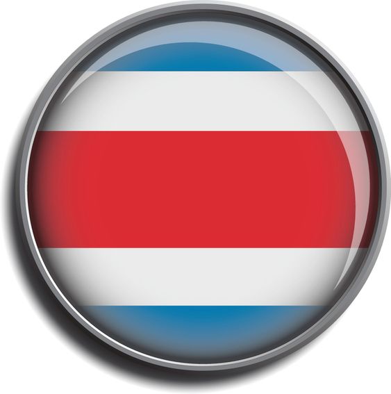 flag icon web button costa rica