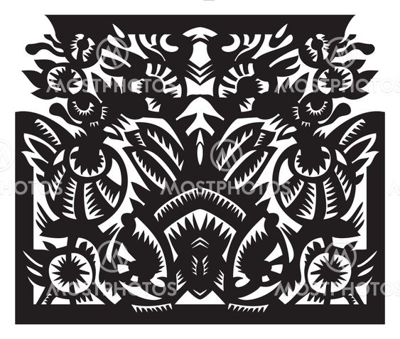black pattern in frame