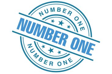 Number 1 Letter Rubber Stamp Vector Template