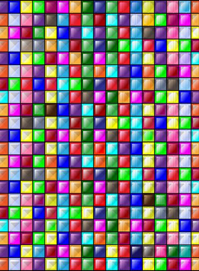 colored image of glossy blocks