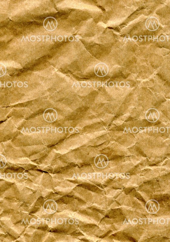 Crumpled brown paper bag