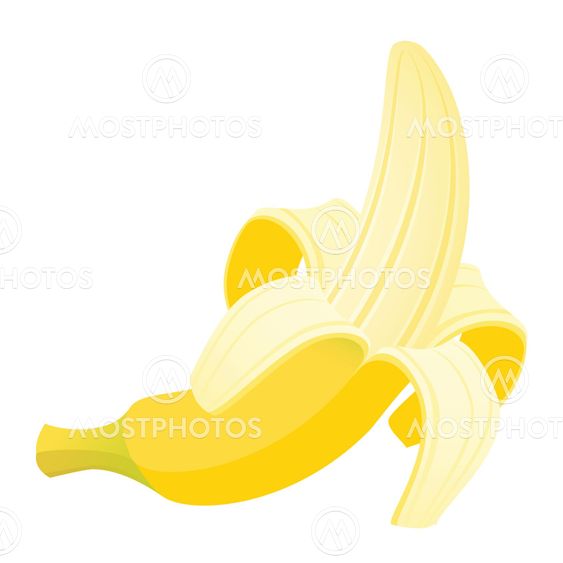 Banana isolated on white