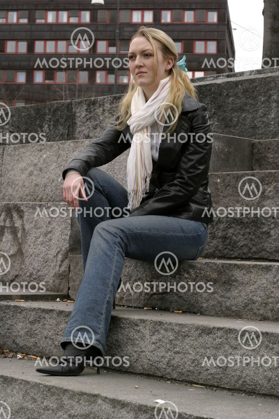 Young Woman in City