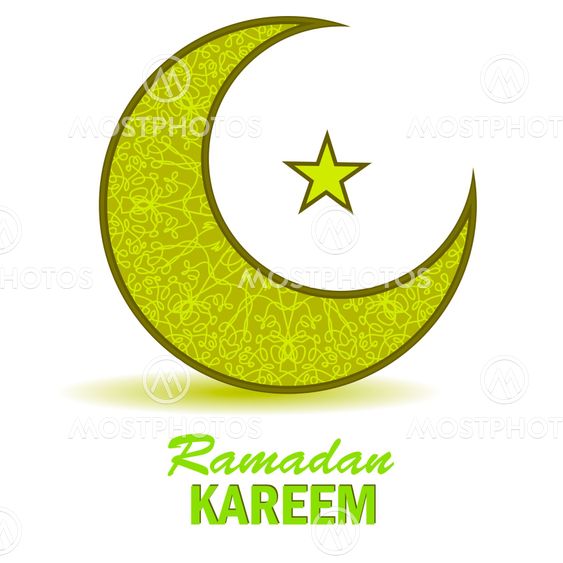 Yellow Moon and Star on White Background