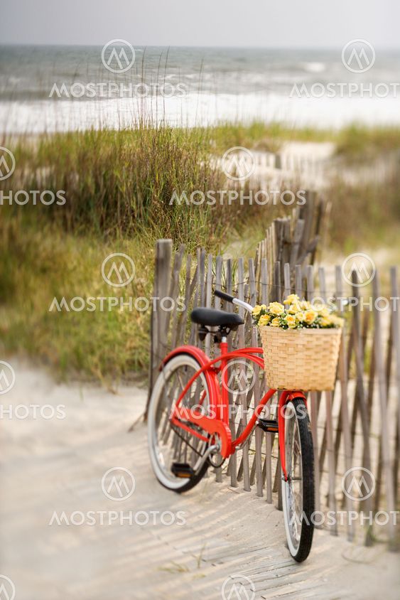 Bike am Strand.