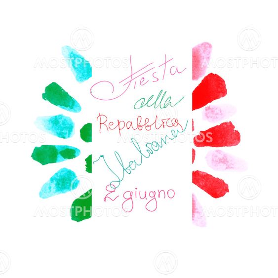 Italian Republic flag sign.
