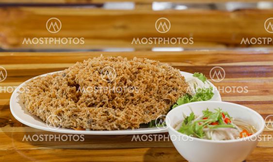 Deep fries crispy catfish with salad