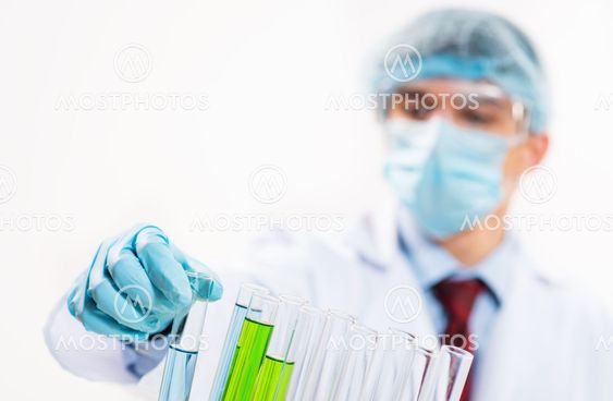 scientist working in the lab