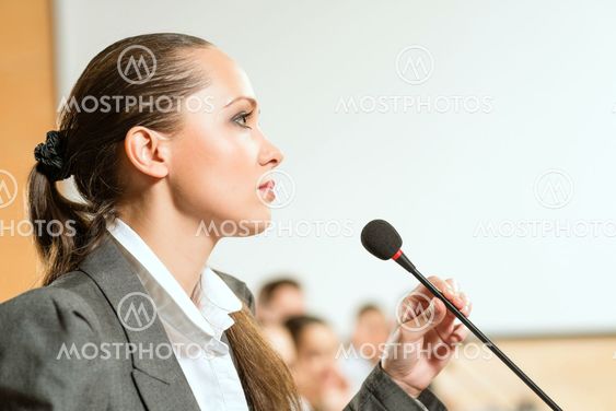 female speaker