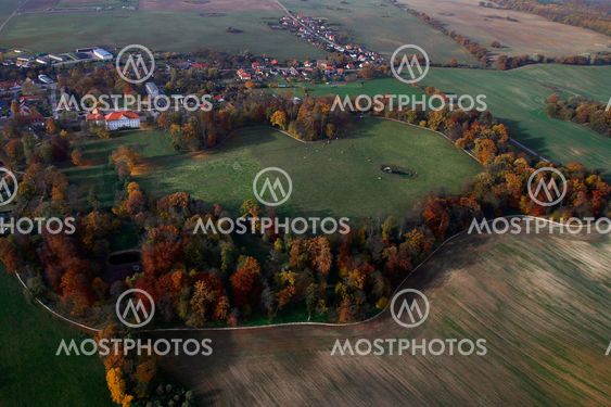 Germany, Mecklenburg-Western Pomerania, aerial views in autumn