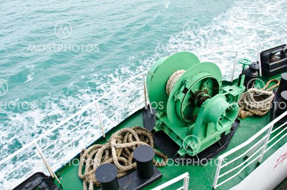 Winch on passenger ships.
