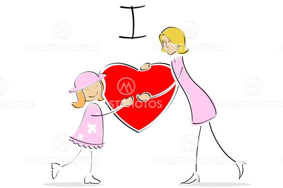 mother and daughter hugging each other