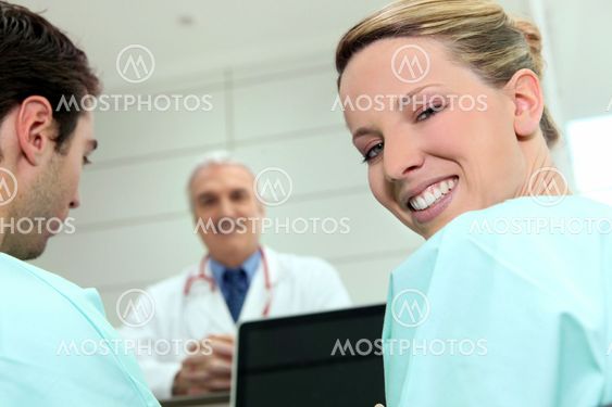 two nurses and a doctor