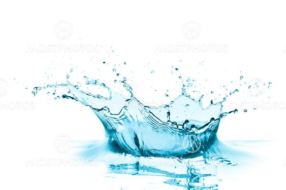 turquoise water splash