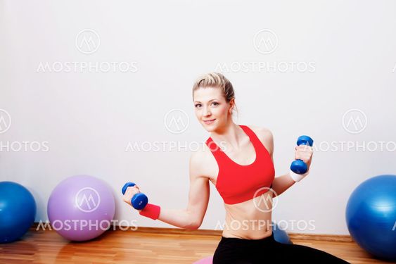 Girl on the training