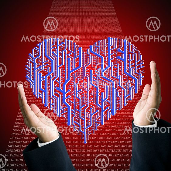 Protect the circuit board in heart shape