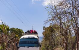 Tourist bus in Nicaragua