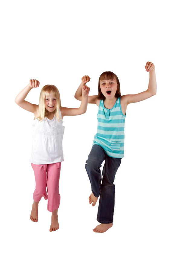 Two Sisters Playing