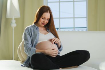 Pregnancy motherhood people expectation future. Pregnant...