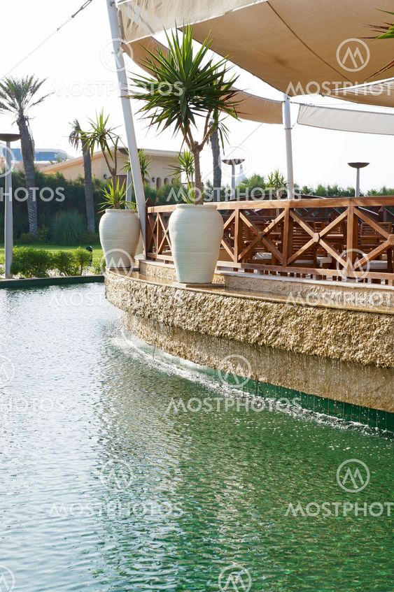 Terrace on the water