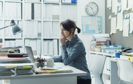Businesswoman working in the office