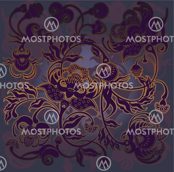 floral design purple