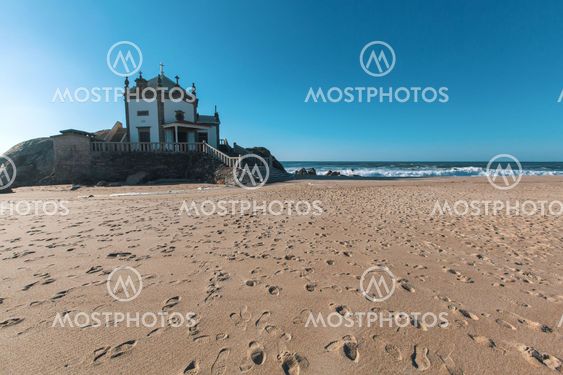 Chapel Senhor da Pedra on Miramar Beach (Praia de...