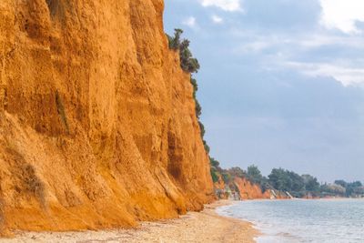 Mediterranean seacoast in winter. Halkidiki, Greece