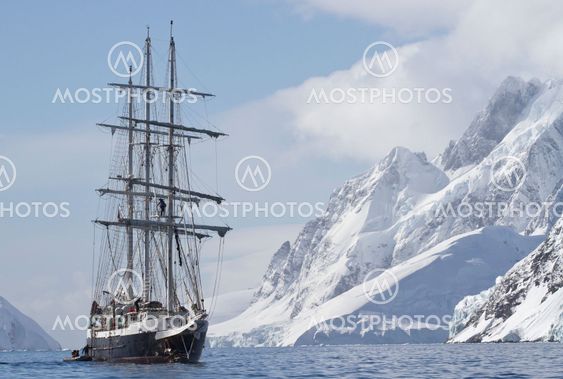 tourist ship sailing summer day on a background of...