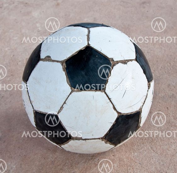 Old soccer ball