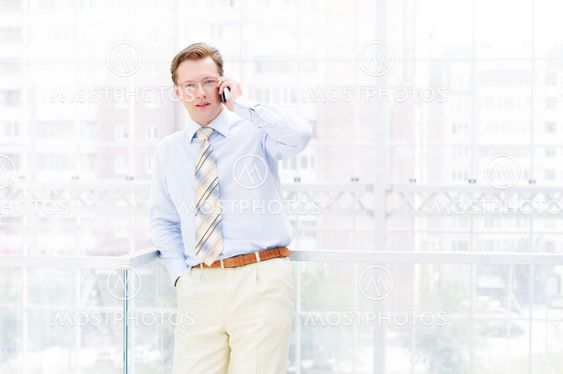 Smiling business man
