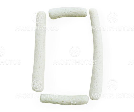 One letter of coral alphabet
